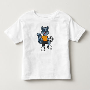 Racoon als voetbalspeler met Voetbal Kinder Shirts