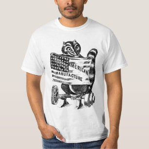 Racoon-Amerikaanse politieke illustratie T-shirt