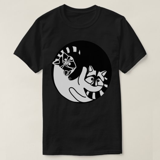 Racoon Animal, Yin Yang, Love Raccoons Pullover (Design voorkant)