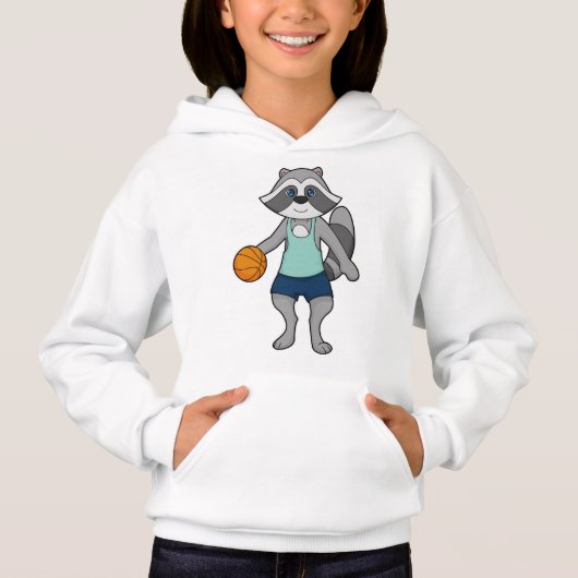 Racoon Basketball speler Basketball (Voorkant)