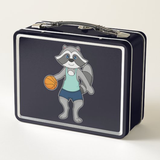 Racoon Basketball speler Basketball (Achterkant)
