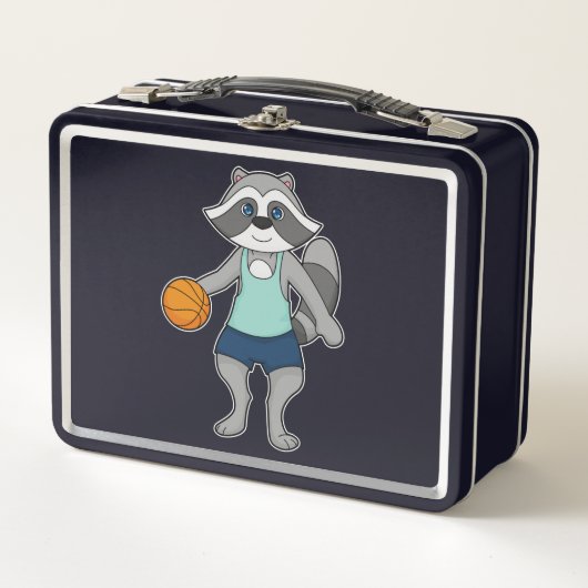 Racoon Basketball speler Basketball (Voorkant)