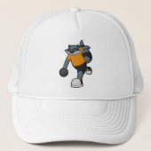 Racoon bij Bowling met Bowling ball Trucker Pet (Voorkant)