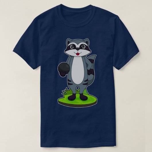 Racoon Bowling ball T-shirt (Design voorkant)