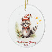 Racoon Christmas Family Ornament (Links)