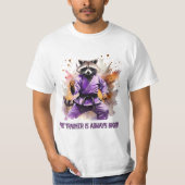 Racoon-coach, sport t-shirt (Voorkant)