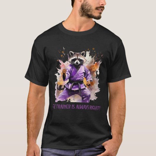 Racoon-coach, sport t-shirt (Voorkant)