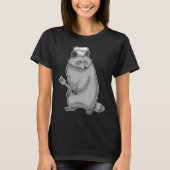 Racoon Cook Chef pet T-shirt (Voorkant)