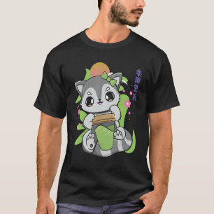 Racoon Drink mochi en melkthee voor Boba T-shirt