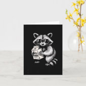 Racoon Feral Like My Blood Sugar Diabetes Awarenes Kaart (Gele Bloem)