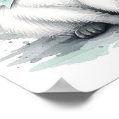 Racoon Forest kinderkamer kunst aan de muur Poster (Hoek)