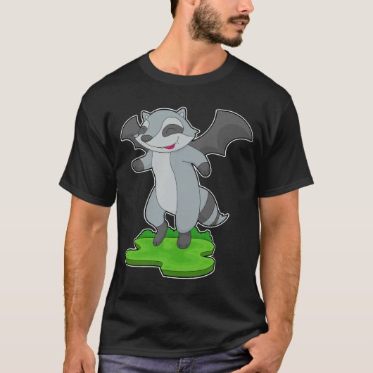 Racoon Halloween Vampire T-shirt (Voorkant)