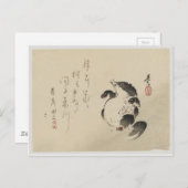 Racoon-hond (Tanuki) van Shibata Zeshin Briefkaart (Voorkant / Achterkant)