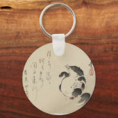 Racoon-hond (Tanuki) van Shibata Zeshin Sleutelhanger (Voorkant)