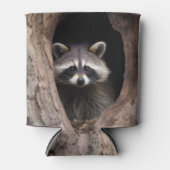 Racoon in boomgrot blikjeskoeler (Voorkant)