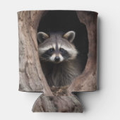 Racoon in boomgrot blikjeskoeler (Achterkant)