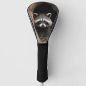 Racoon in boomgrot golfheadcover (Voorkant)