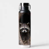 Racoon in boomgrot waterfles (Voorkant)