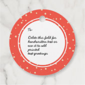 Racoon-kerstcadeautjes met blauwe Waterverf Bedankjes Labels (Achterkant)