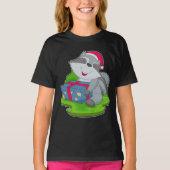 Racoon kerstpakket t-shirt (Voorkant)
