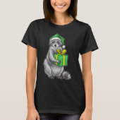 Racoon kerstpakket t-shirt (Voorkant)