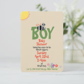 Racoon met Squirrel Boy Baby Shower-uitvindingen Kaart (Staand voorkant)