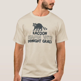 Racoon Nature Nurture Debate Design T-shirt