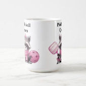 Racoon Pink Pickleball Queen Mug Koffiemok (Center)