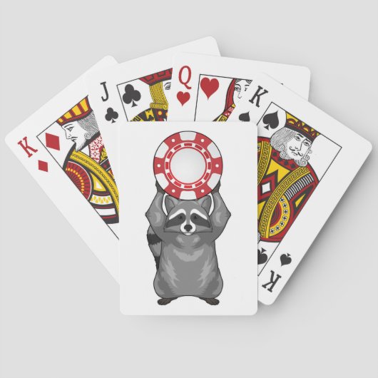 Racoon Poker chips Pokerkaarten (Achterkant)