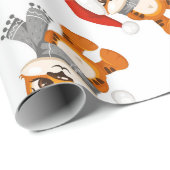 Racoon Santa Christmas Cadeaupapier (Rol Hoek)