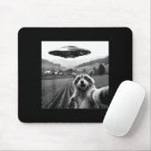 Racoon Selfie With Alien Ufo Funny Racoon Alien Bi Muismat (Met muis)