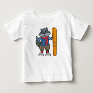 Racoon Skier Ski