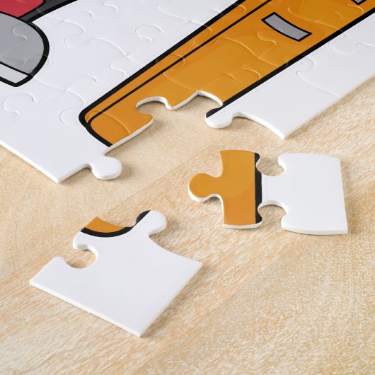 Racoon Skier Ski Legpuzzel (Zijkant)