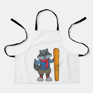 Racoon Skier Ski Schort