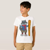 Racoon Skier Ski T-shirt (Voorkant volledig)