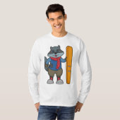 Racoon Skier Ski T-shirt (Voorkant volledig)