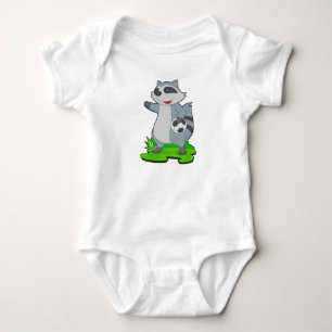 Racoon Soccer Soccer Romper
