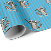 Racoon thema cadeaupapier (Rol Hoek)