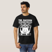 Racoon trash trash panda thief cat street t-shirt (Voorkant volledig)