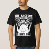 Racoon trash trash panda thief cat street t-shirt (Voorkant)