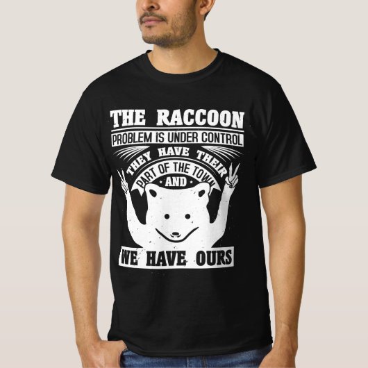 Racoon trash trash panda thief cat street t-shirt (Voorkant)