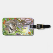 Racoon van Flower Garden Bagagelabel (Voorkant horizontaal)