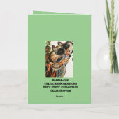 Racoon verjaardagsverjaardag kind kaart (Achterkant)