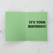 Racoon verjaardagsverjaardag kind kaart (Binnen)