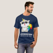 Racoonicorn  Funny Trash Panda Raccoon Unicorn T-shirt (Voorkant volledig)