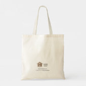 Racoons van Alexandra Dikaia Tote Bag (Achterkant)