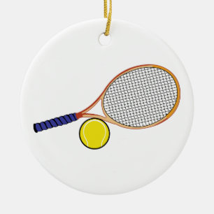 Racquet en Ball Keramisch Ornament