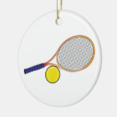 Racquet en Ball Keramisch Ornament (Links)