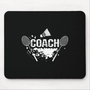 Racquet Smash Shuttle Coach Badminton Muismat
