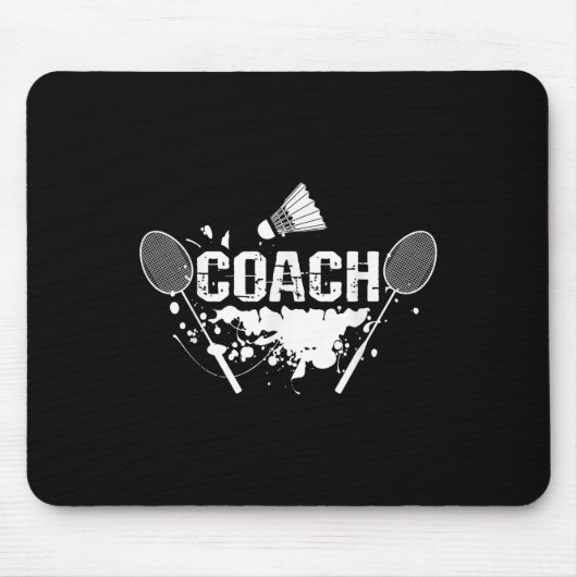 Racquet Smash Shuttle Coach Badminton Muismat (Voorkant)